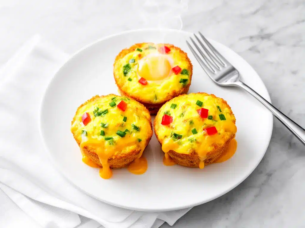 Make-Ahead Breakfast Muffin Cups: 5-Ingredient Meal Prep 4 breakfast muffin cups preparation steps