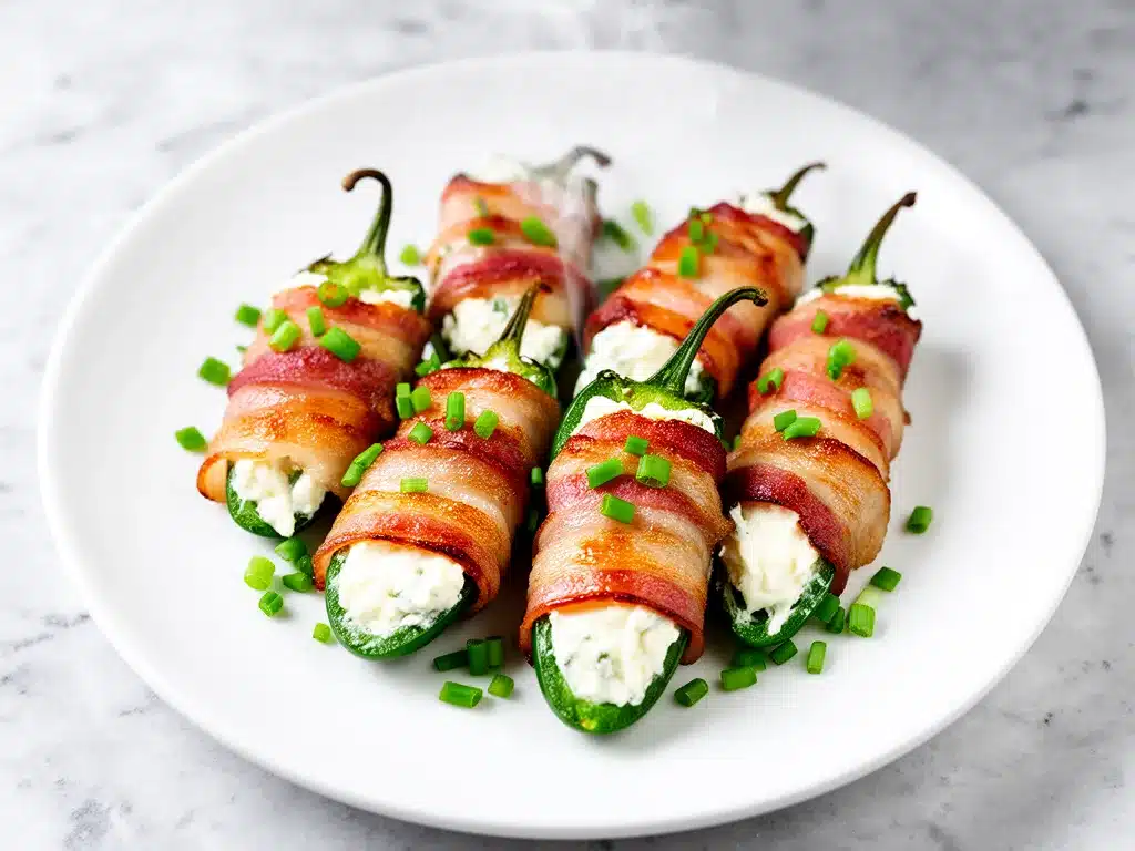 Bacon-Wrapped Jalapeno Poppers: Best Easy Recipe 4 bacon-wrapped jalapeno poppers preparation steps