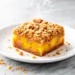 Brown Sugar Peach Crumble Bars - featured image