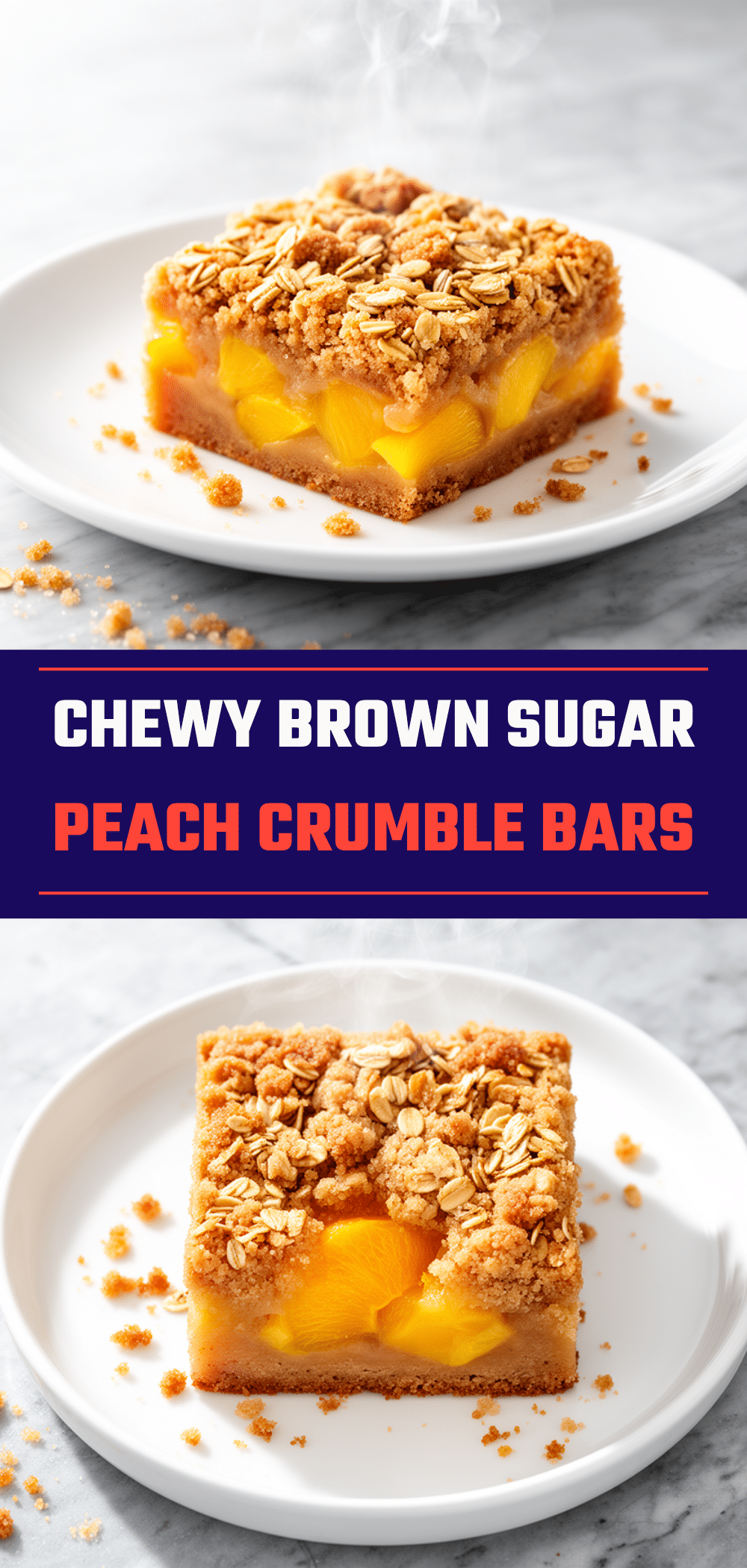 Brown Sugar Peach Crumble Bars: Easy 5-Ingredient Summer Dessert 5 Brown Sugar Peach Crumble Bars recipe