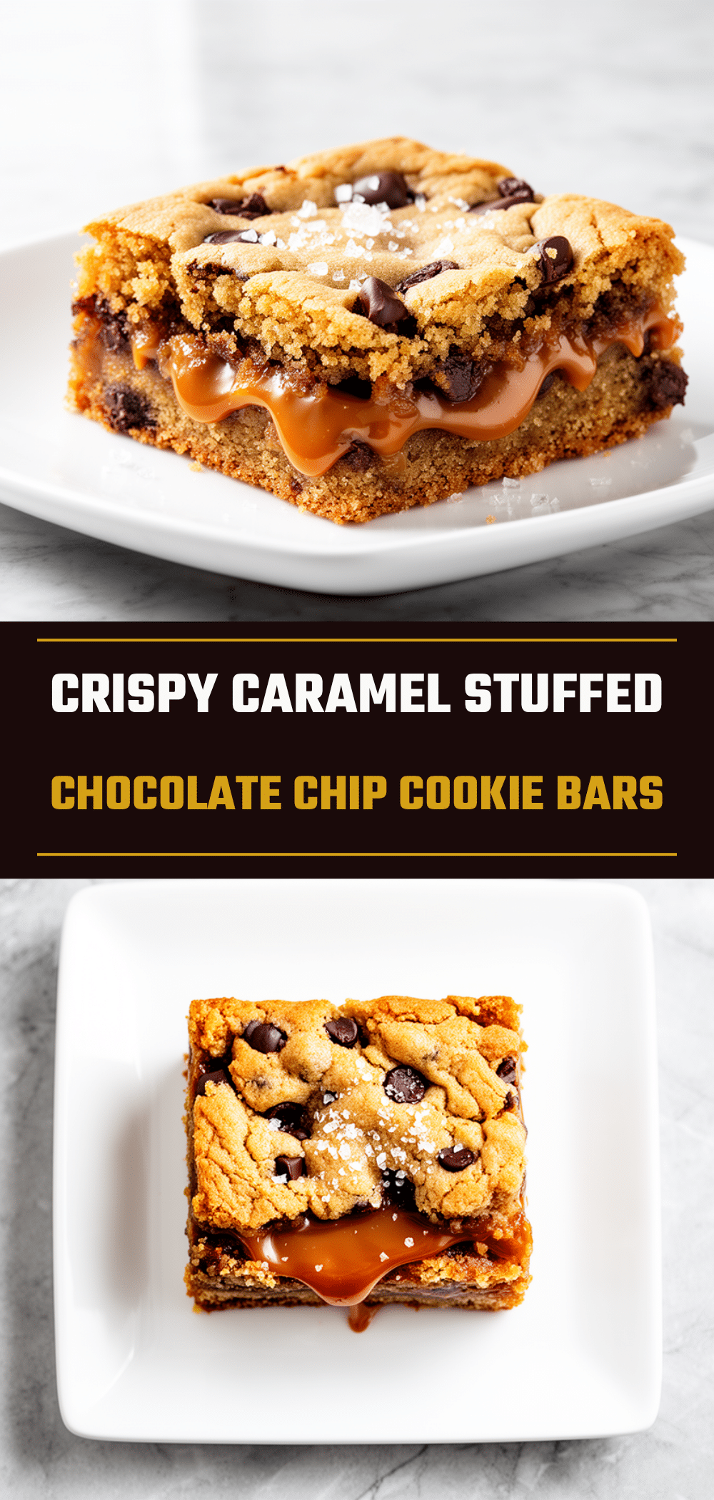 Caramel Stuffed Chocolate Chip Cookie Bars: 5-Step Easy Dessert 5 caramel stuffed chocolate chip cookie bars recipe