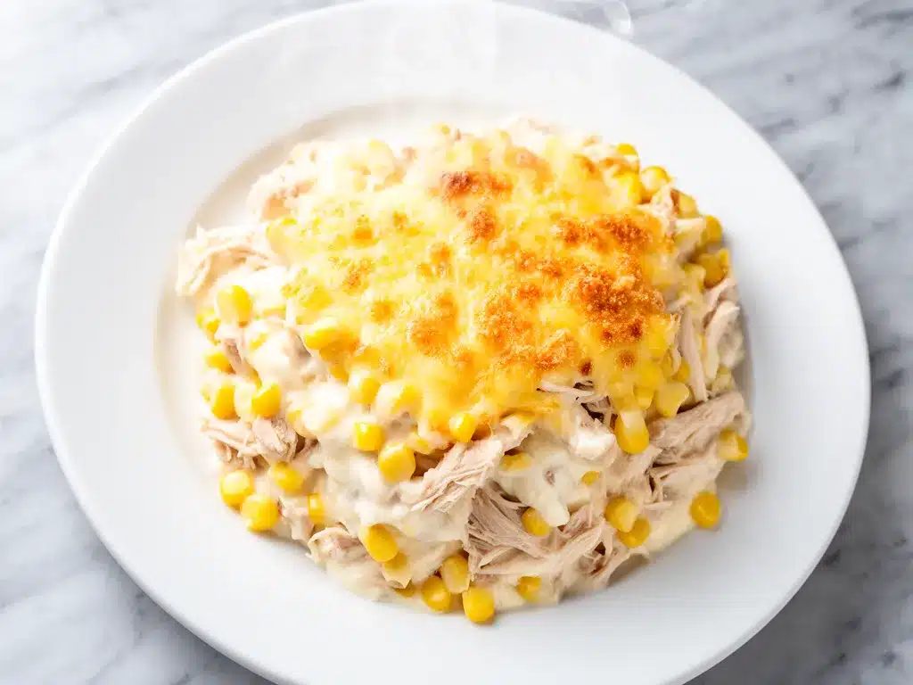 Cheesy Street Corn Chicken Casserole: Easy 5-Ingredient Dinner 4 Cheesy Street Corn Chicken Casserole preparation steps