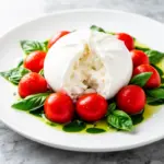 cherry tomato and burrata salad - featured image