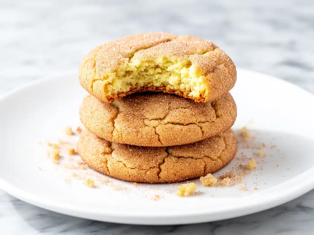 chewy snickerdoodle cookies - featured image