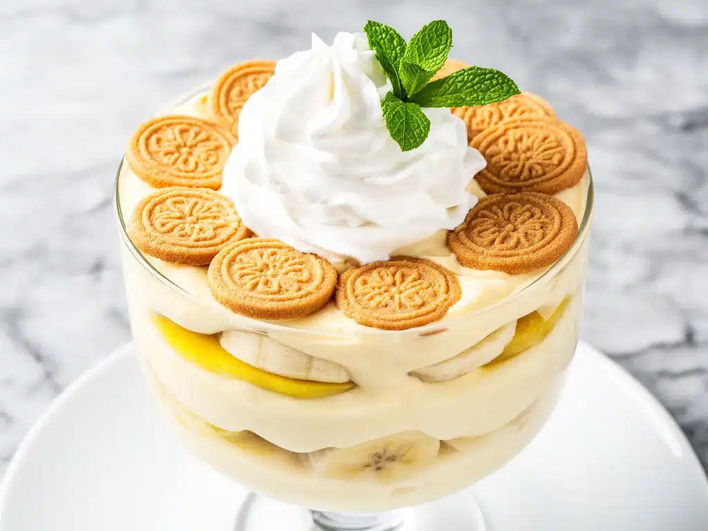 creamy banana pudding - featured image