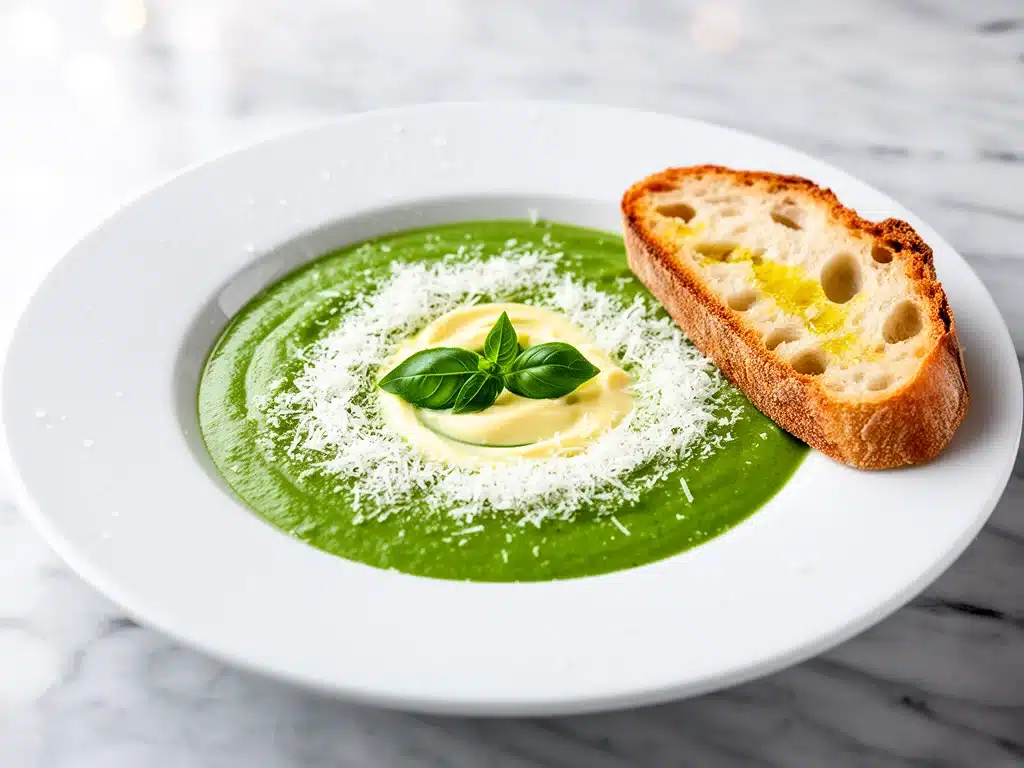 creamy garden zucchini soup - featured image