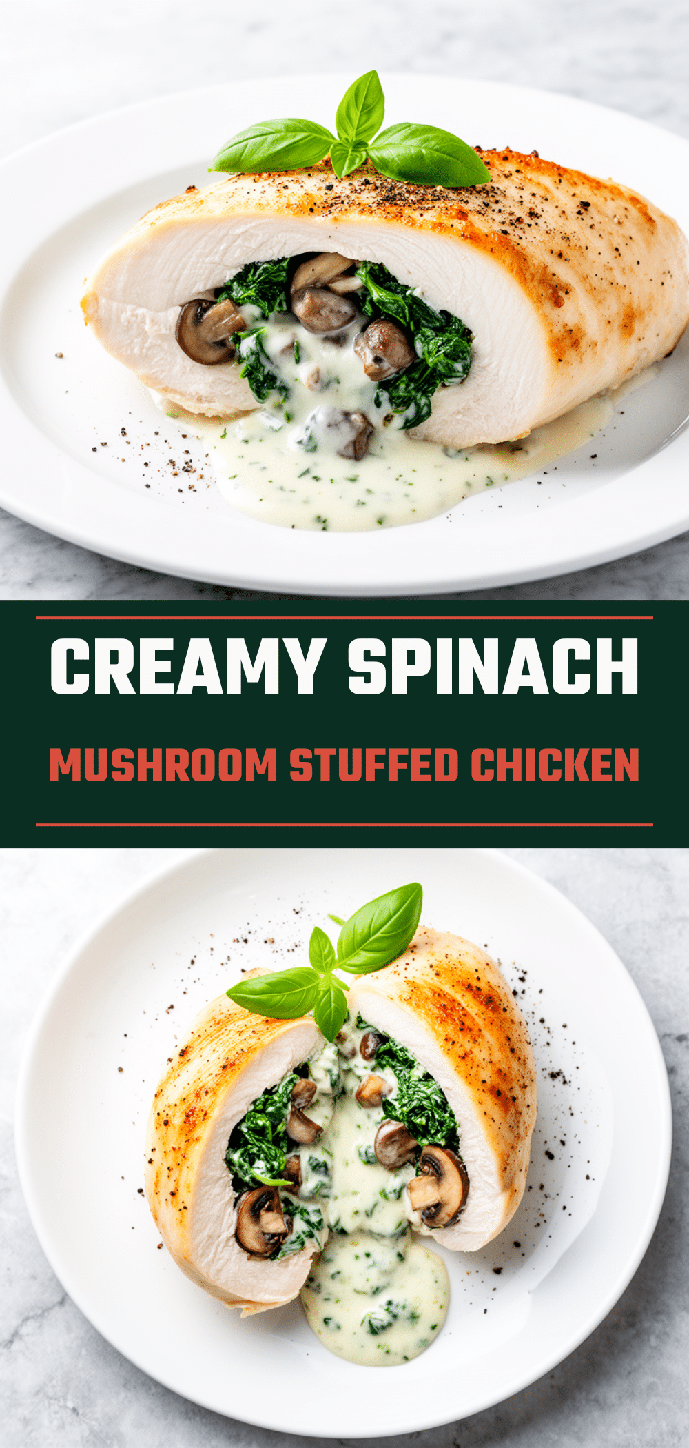 Creamy Spinach Mushroom Stuffed Chicken Breast: 3-Step Easy Dinner 5 creamy spinach mushroom stuffed chicken breast recipe