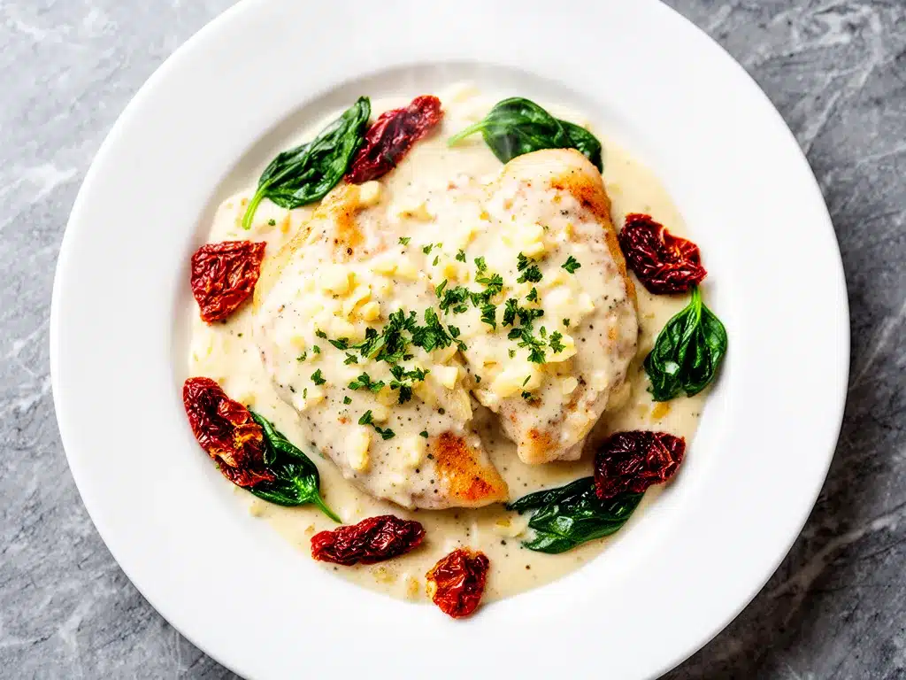 Creamy Tuscan Garlic Chicken: 30-Minute One Pan Dinner 4 creamy Tuscan garlic chicken preparation steps
