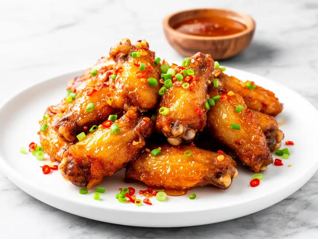 Crispy Air Fryer Honey Garlic Chicken Wings - featured image