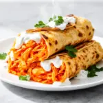 Crispy Baked Buffalo Chicken Wraps - featured image