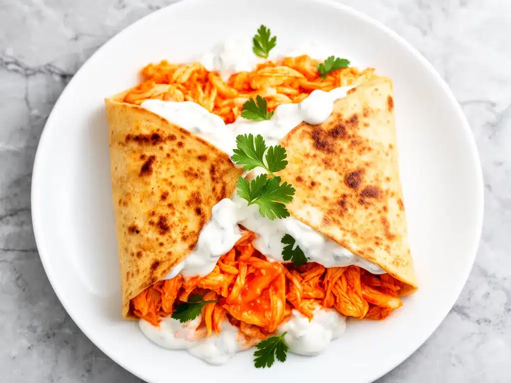 Crispy Baked Buffalo Chicken Wraps: Easy Family Dinner 4 Crispy Baked Buffalo Chicken Wraps preparation steps