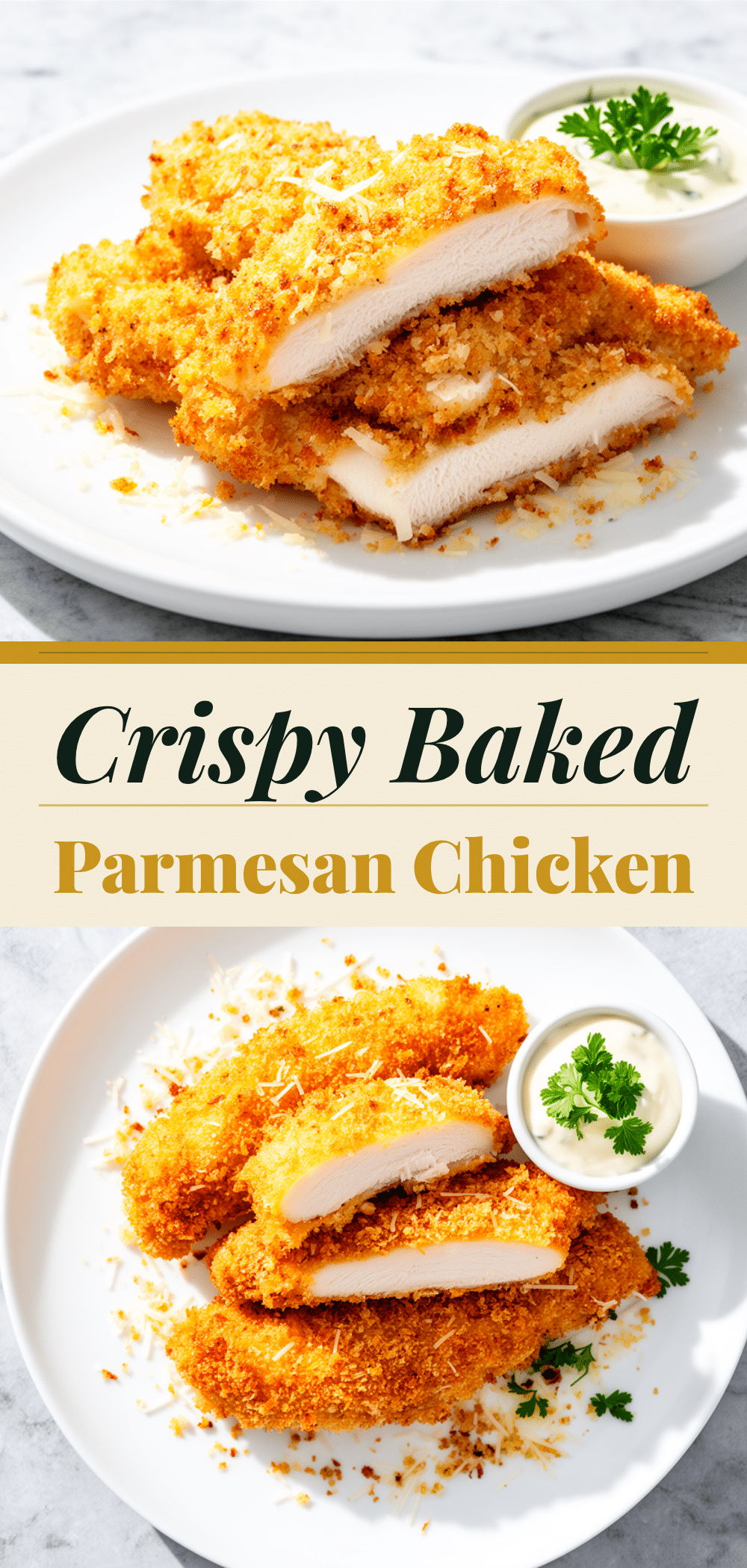 Crispy Baked Parmesan Crusted Chicken Tenders: 3-Ingredient 5 crispy baked parmesan crusted chicken tenders recipe