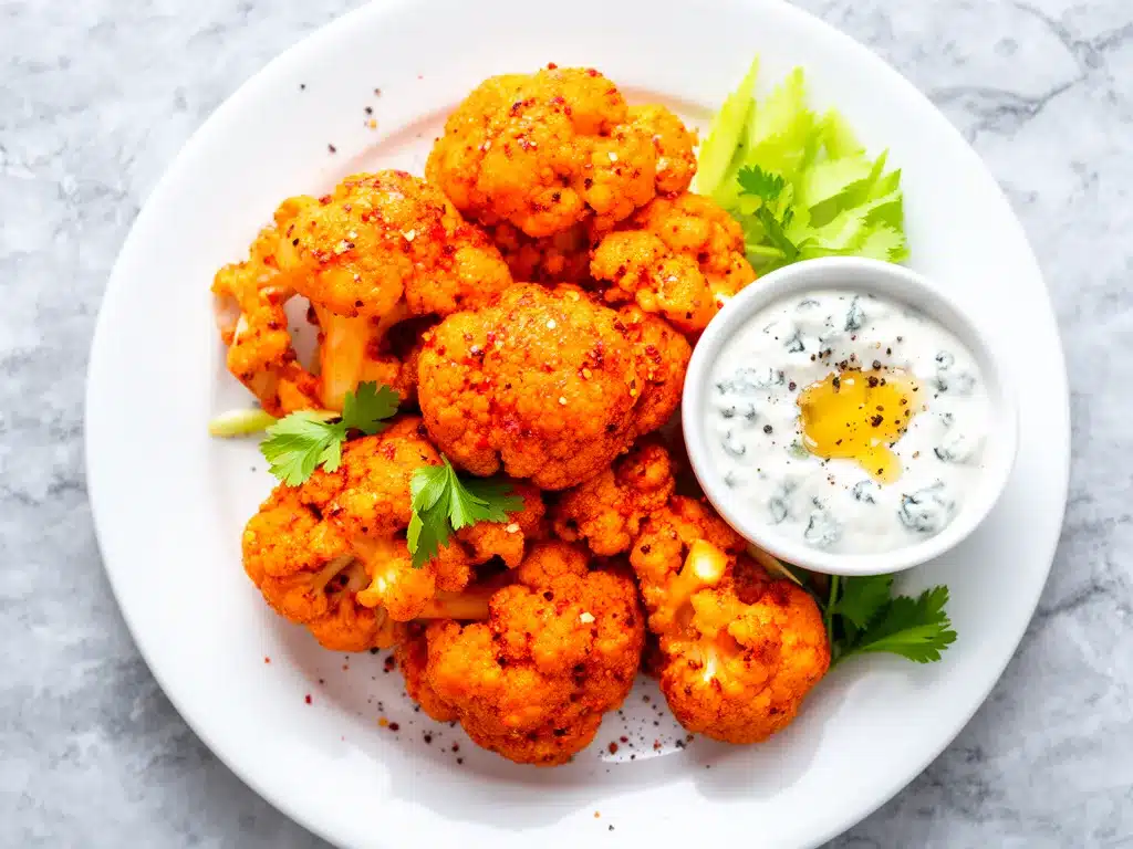 Crispy Buffalo Cauliflower Bites: Best Air Fryer Recipe 4 Crispy Buffalo Cauliflower Bites preparation steps