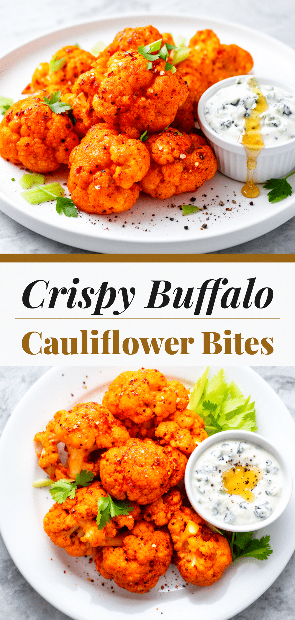 Crispy Buffalo Cauliflower Bites: Best Air Fryer Recipe 5 Crispy Buffalo Cauliflower Bites recipe