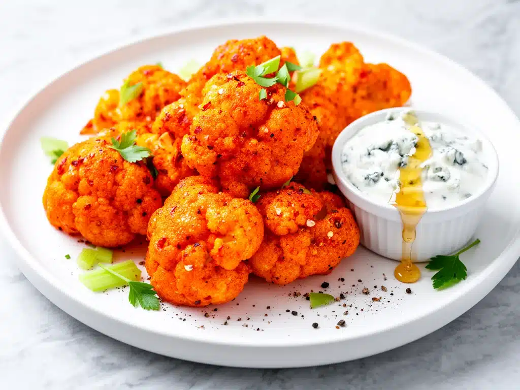 Crispy Buffalo Cauliflower Bites - featured image