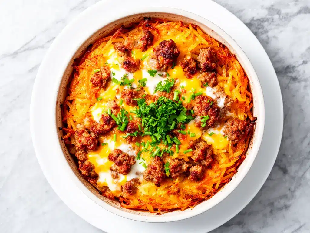 Crispy Hash Brown Breakfast Casserole: 5-Step Perfect Weeknight Meal 4 crispy hash brown breakfast casserole preparation steps