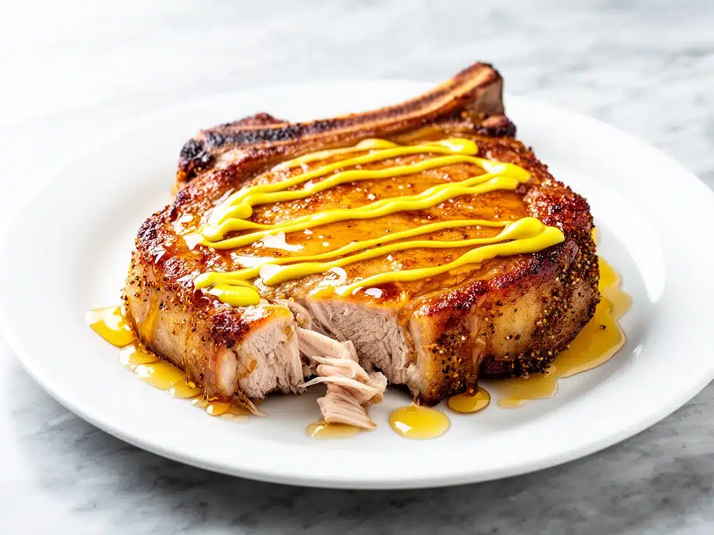 Crispy Honey Mustard Baked Pork Chops - featured image