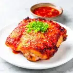 Crispy Korean Gochujang Glazed Chicken Thighs - featured image