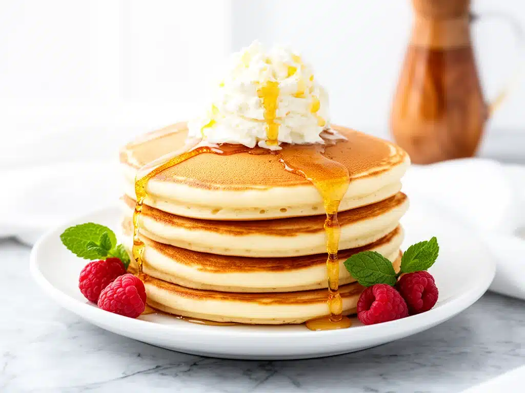 fluffy buttermilk pancakes - featured image