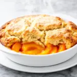 fresh peach cobbler - featured image