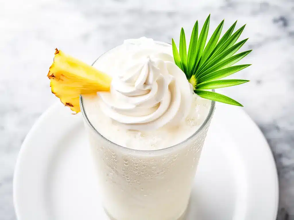 Classic Frozen Piña Colada: Easy Tropical Summer Drink 4 frozen piña colada preparation steps
