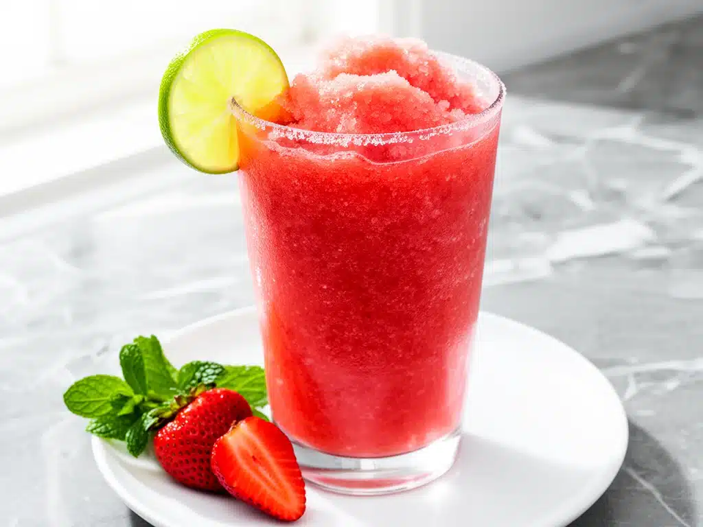 frozen strawberry margarita - featured image