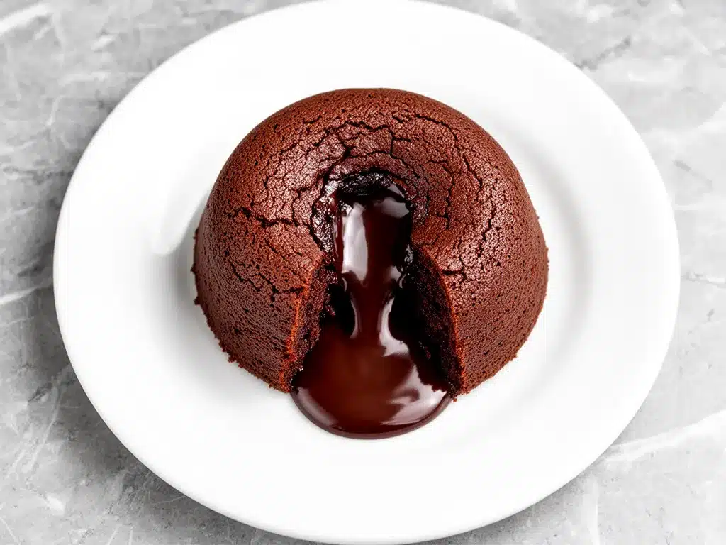 Fudgy Chocolate Lava Cakes: 5-Minute Easy Dessert 4 fudgy chocolate lava cakes preparation steps