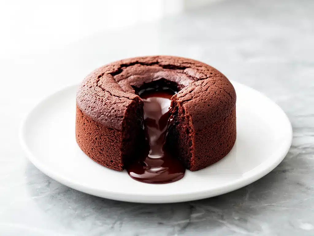 fudgy chocolate lava cakes - featured image