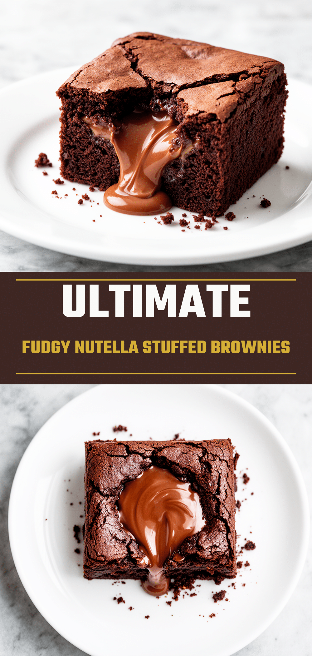 Fudgy Nutella Stuffed Brownies: Best Easy Homemade Dessert 5 Fudgy Nutella Stuffed Brownies recipe