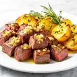 garlic butter steak bites - featured image