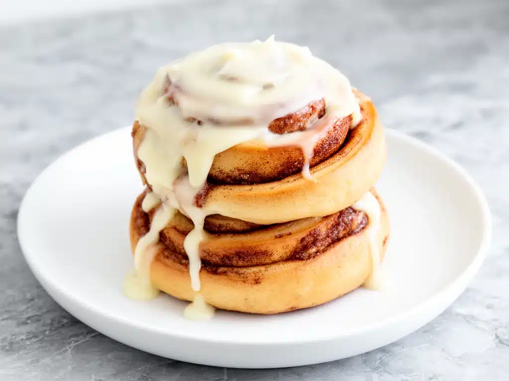gooey cinnamon roll cookies - featured image