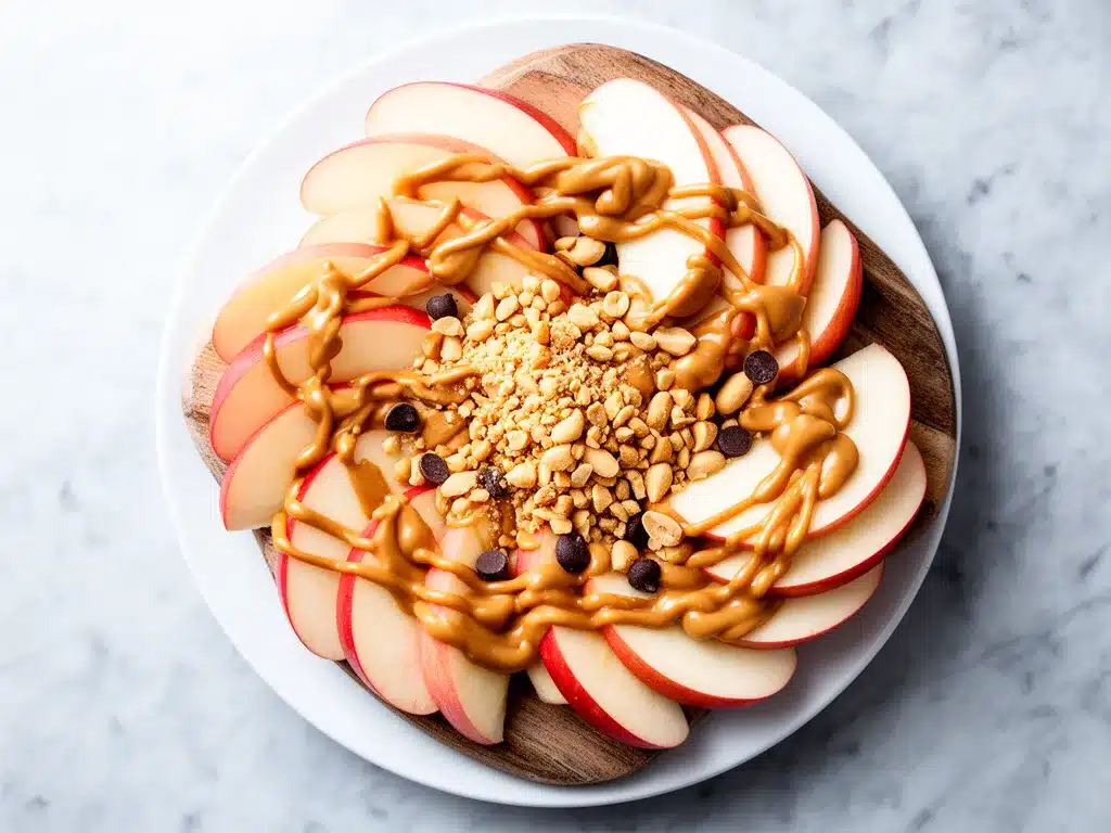 Healthy Apple Nachos: Easy 5-Minute Healthy Dessert 4 Healthy Apple Nachos preparation steps