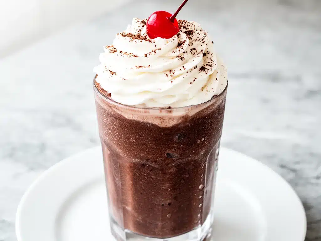 homemade frozen hot chocolate - featured image