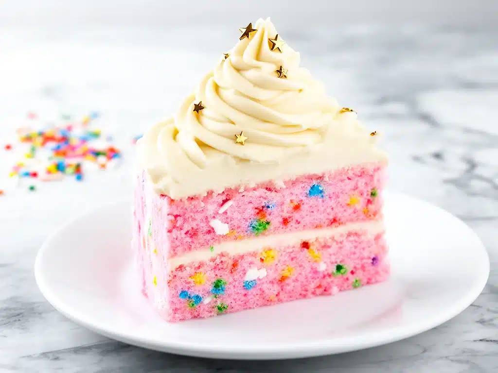 homemade funfetti birthday cake - featured image