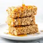 homemade soft granola bars - featured image