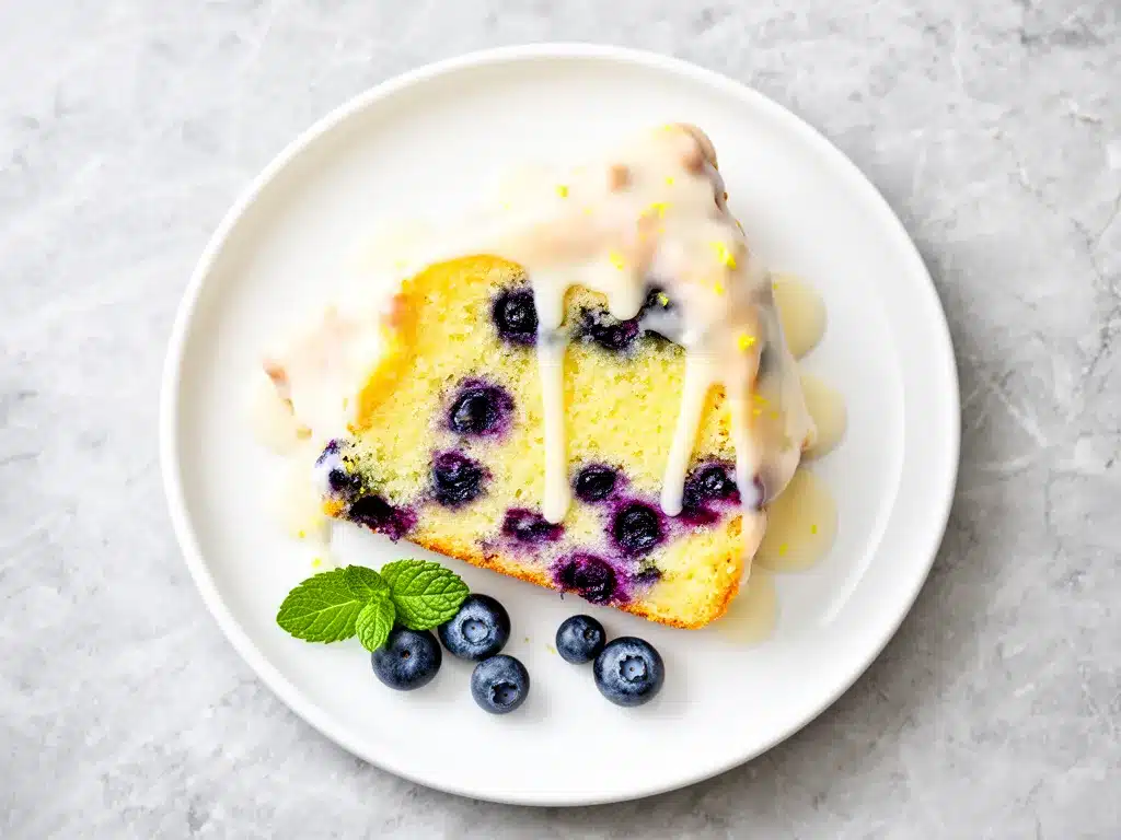 Lemon Blueberry Pound Cake: 10-Min Easy Best Glaze 4 lemon blueberry pound cake preparation steps