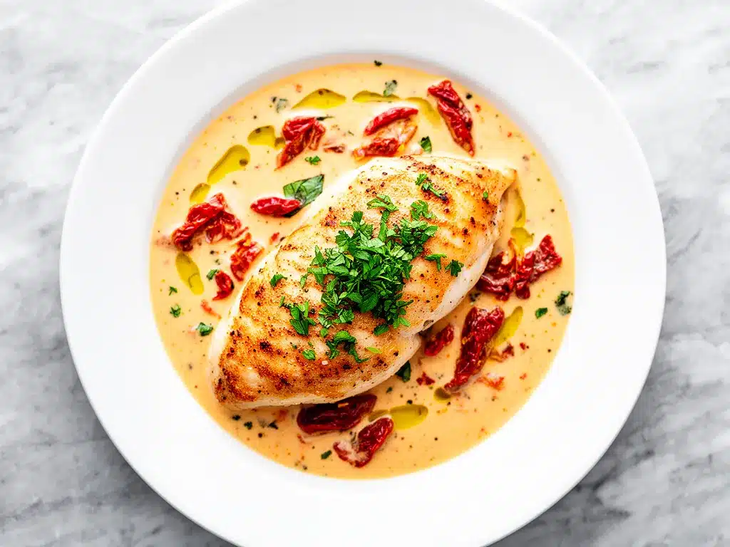 Marry Me Chicken: 10-Min Sun-Dried Tomato Cream Sauce 4 Marry Me Chicken preparation steps