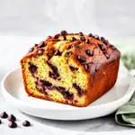 moist banana bread with chocolate chips - featured image