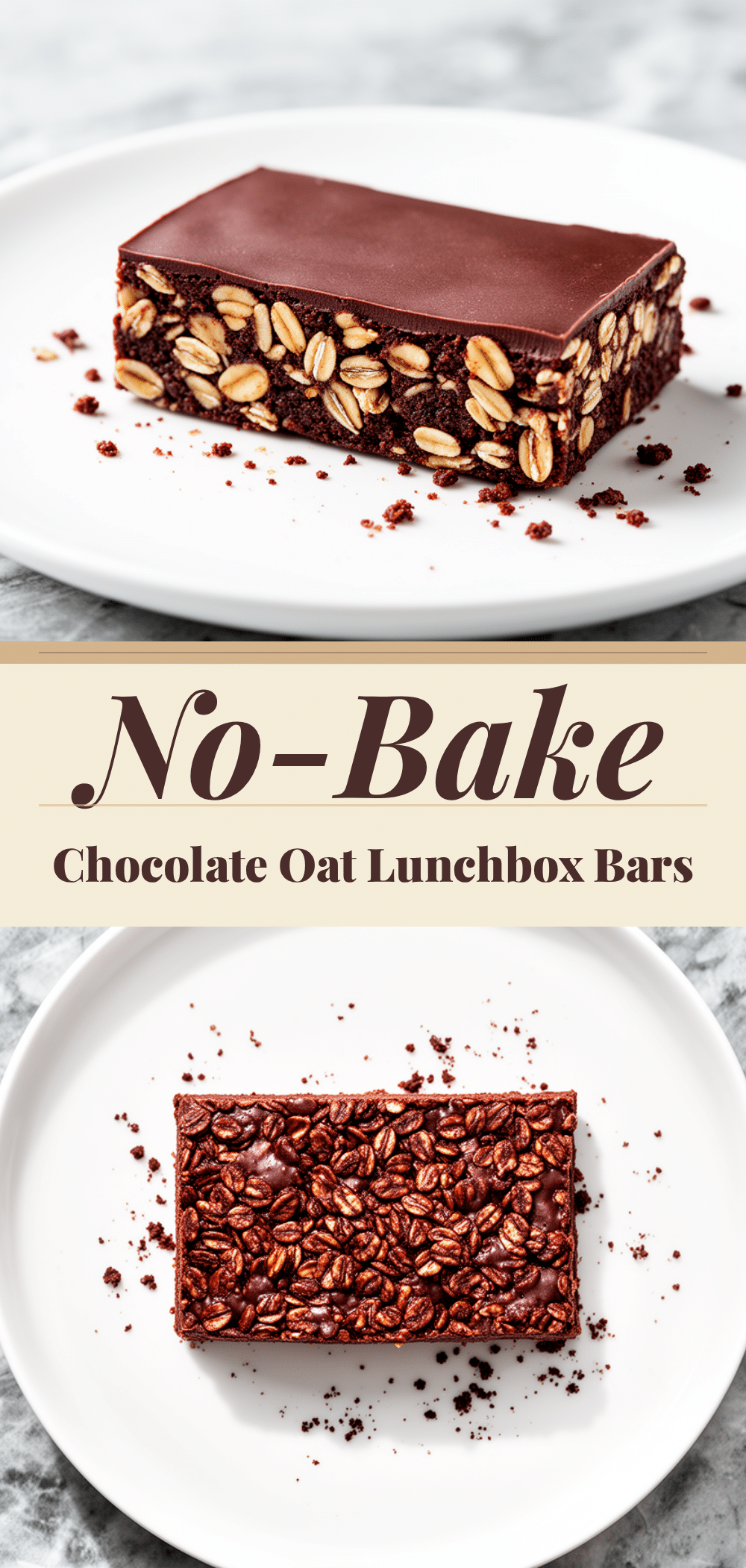 Back-to-School No-Bake Chocolate Oat Lunchbox Bars: 5-Minute Healthy Snack 5 No-Bake Chocolate Oat Lunchbox Bars recipe