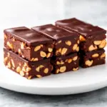 no-bake chocolate peanut butter bars - featured image
