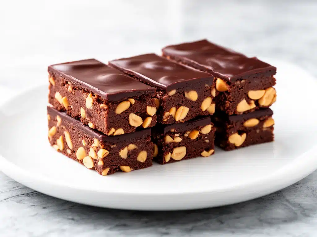no-bake chocolate peanut butter bars - featured image
