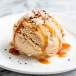 No-Churn Salted Caramel Ice Cream - featured image