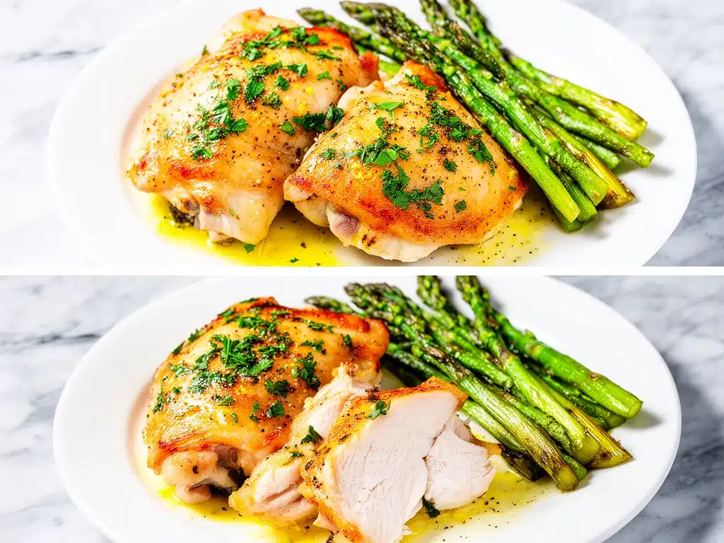 one pan lemon herb butter chicken - featured image