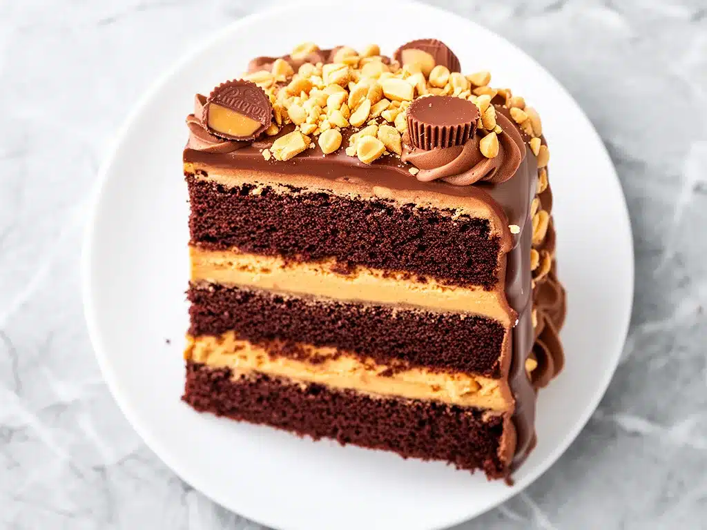 Reeses Peanut Butter Chocolate Layer Cake: Easy Dessert 4 Reeses Peanut Butter Chocolate Layer Cake preparation steps