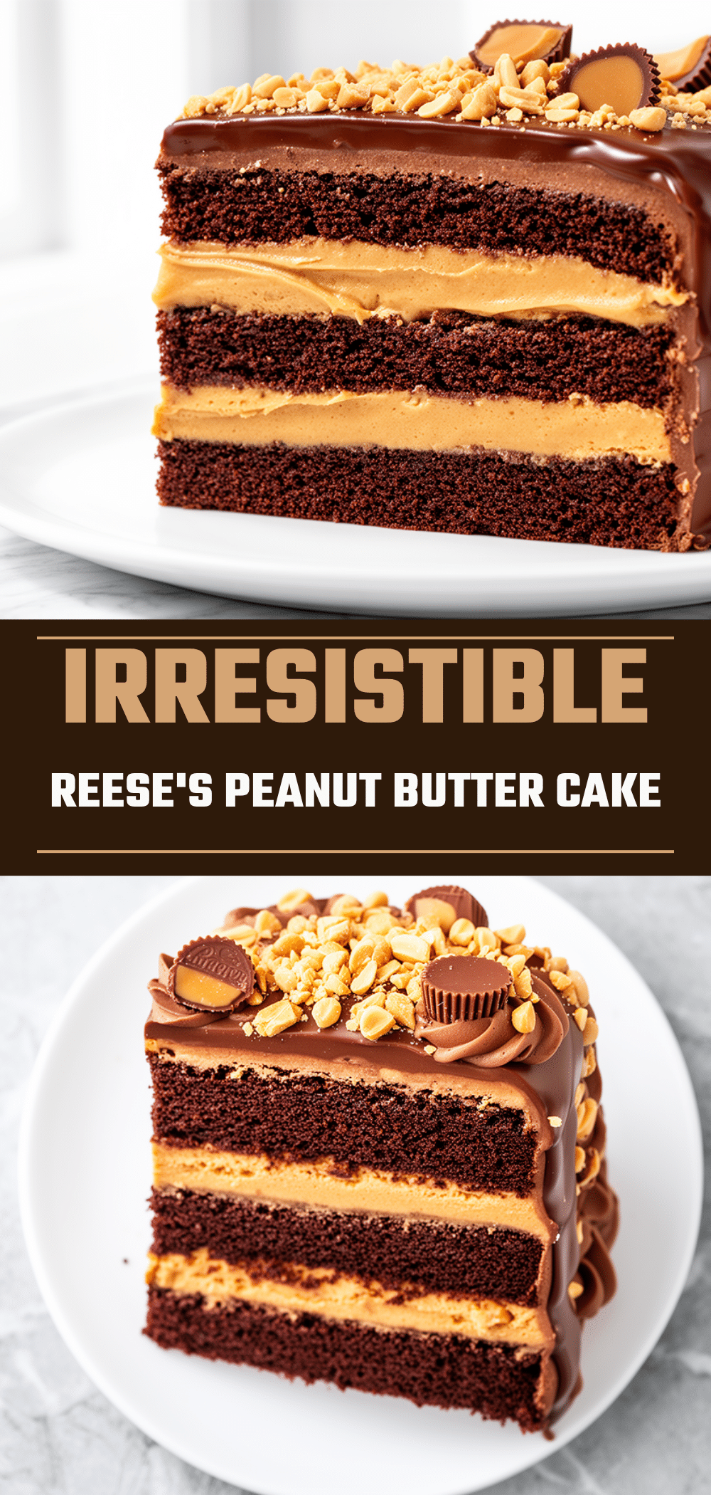 Reeses Peanut Butter Chocolate Layer Cake: Easy Dessert 5 Reeses Peanut Butter Chocolate Layer Cake recipe