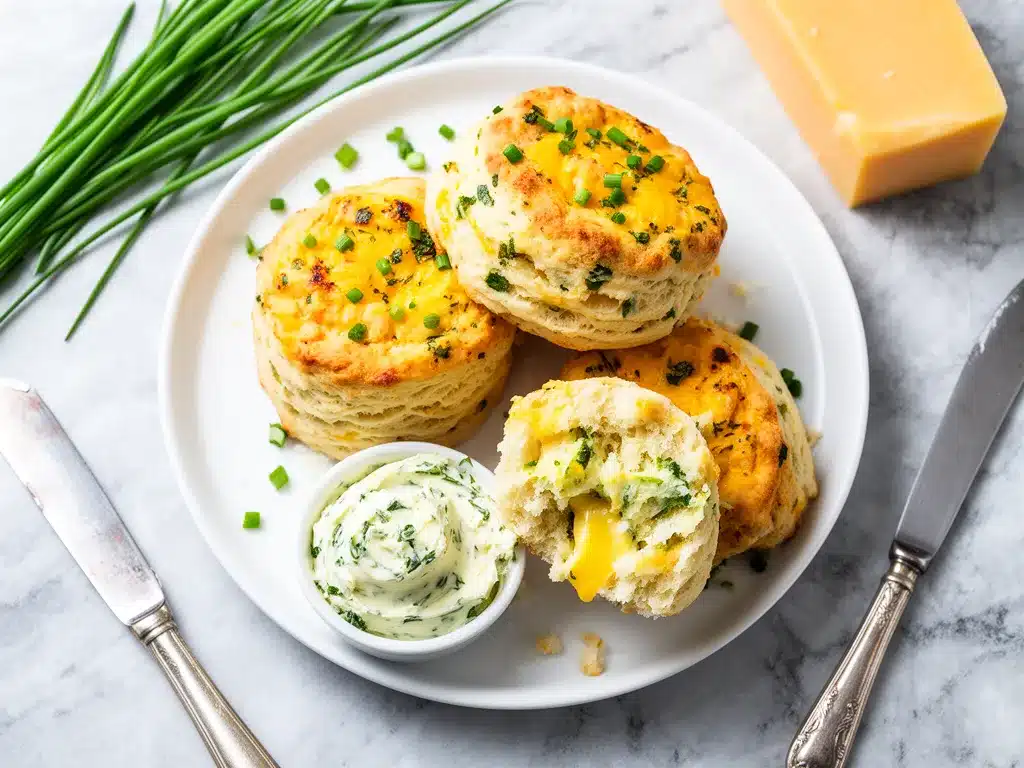 Savory Cheddar and Chive Breakfast Biscuits: Easy 15-Min Recipe 4 Savory Cheddar and Chive Breakfast Biscuits preparation steps