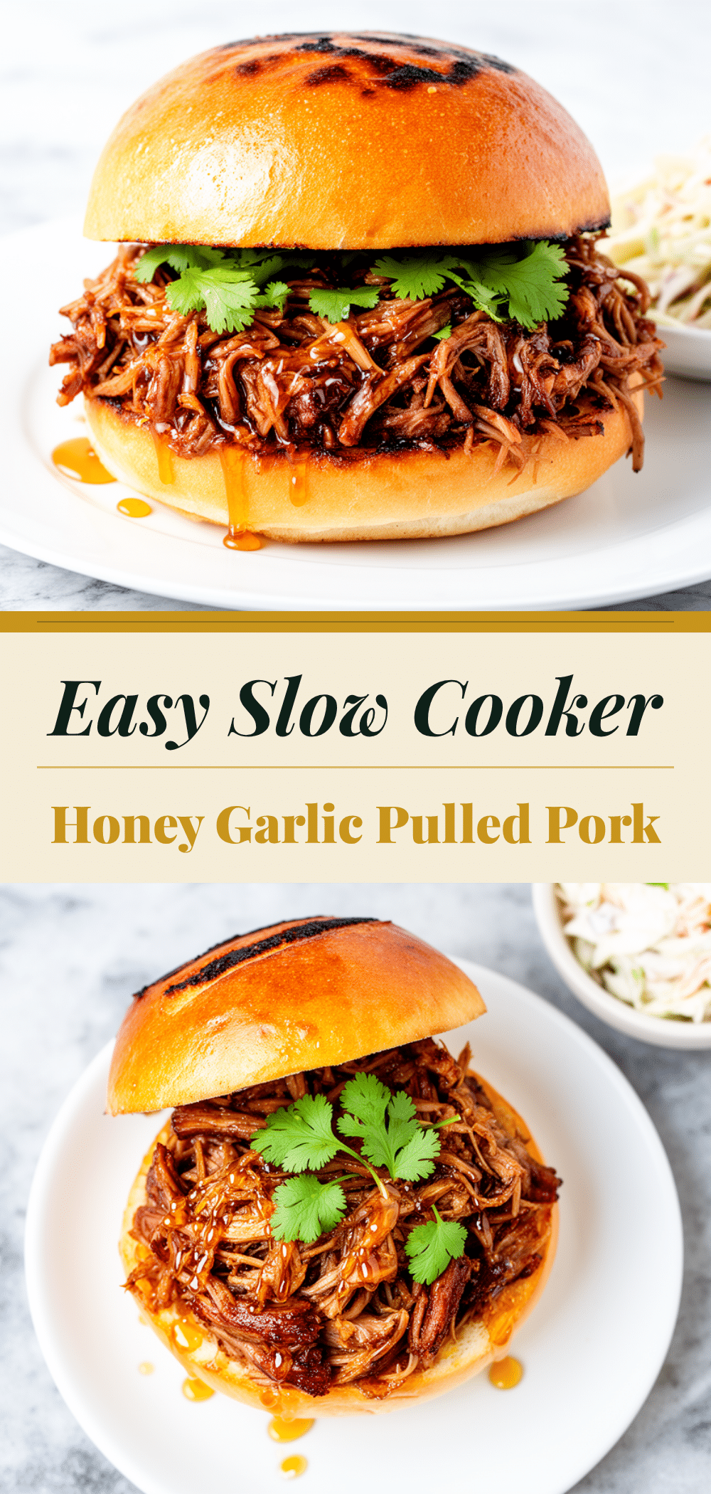 Slow Cooker Honey Garlic Pulled Pork Sandwiches 5 slow cooker honey garlic pulled pork sandwiches recipe
