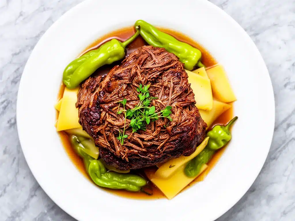 Slow Cooker Mississippi Pot Roast: Easy 5-Ingredient Dinner 4 slow cooker mississippi pot roast preparation steps
