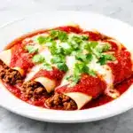 smothered beef enchiladas - featured image
