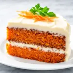 soft carrot cake with cream cheese frosting - featured image